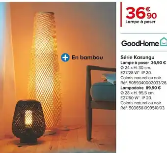 Castorama Lampe à poser offre