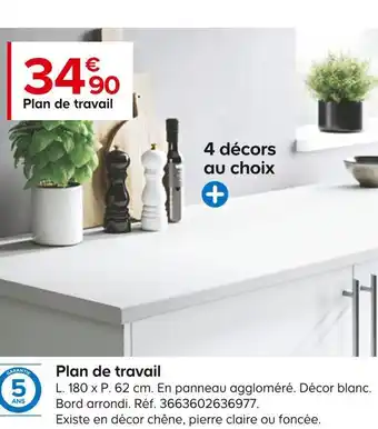 Castorama Plan de travail offre