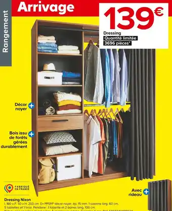 Castorama Dressing nixon offre