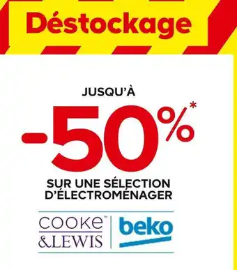 Castorama Beko / cooke & lewis bon plan sur une sélection d’électroménager des marques beko, cooke & lewis offre