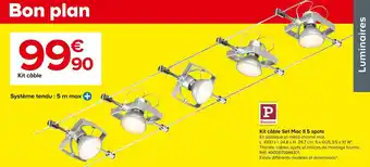 Castorama Paulmann kit câble set mac ii 5 spots offre