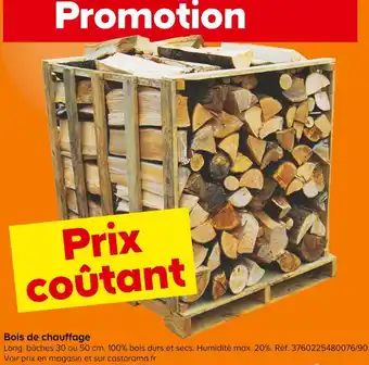 Castorama Bois de chauffage offre