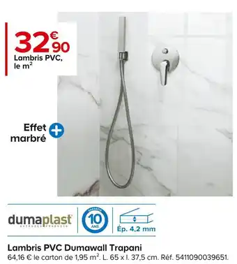 Castorama Dumaplast lambris pvc dumawall trapani offre