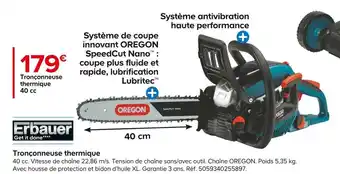 Castorama Erbauer tronçonneuse thermique offre