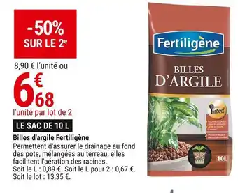 Gamm vert Fertiligène billes d'argile offre