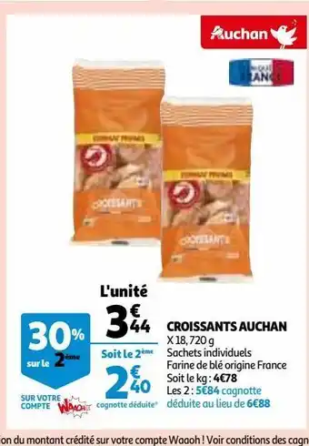 Auchan Croissants auchan offre