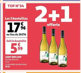 Auchan Supermarché Saint bris aop offre
