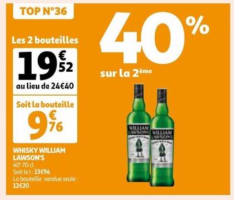Auchan Supermarché Whisky william lawson's offre
