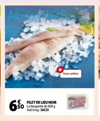 Auchan Supermarché Filet de lieu noir offre