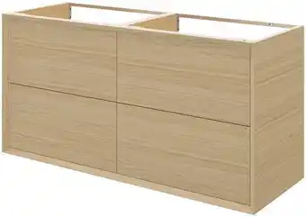 Goodhome meuble sous vasque à suspendre "avela" l.120 x h.60 x p.45 cm