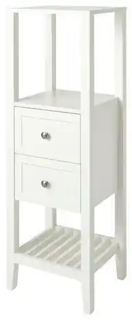 Brico Dépôt Goodhome demi-colonne de salle de bains blanc "perma" l.40,2 x h.120 x p.36,1 cm offre