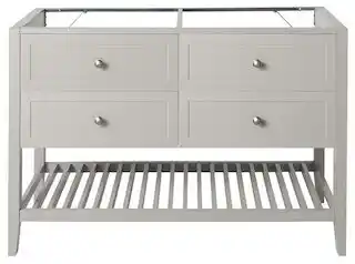 Brico Dépôt Goodhome meuble sous vasque à poser gris perma l.120 x h.80,6 x p.45 cm offre