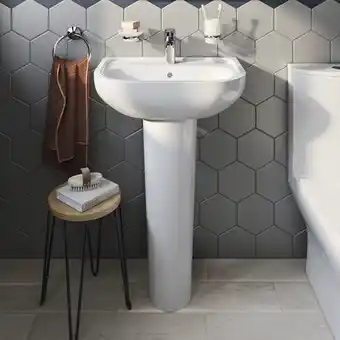 Goodhome colonne de lavabo "cavally"