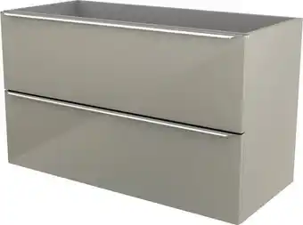 Brico Dépôt Goodhome meuble sous vasque à suspendre taupe imandra l.100 x h.60 x p.45 cm offre