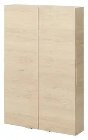 Brico Dépôt Goodhome armoire de salle de bains chêne imandra l.60 x h.90 x p.15 cm offre