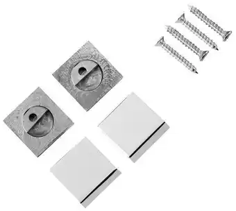 Brico Dépôt Cooke and lewis lot de 4 fixations miroir carré offre