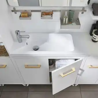 Brico Dépôt Goodhome plan vasque "makonda" l. 80 cm offre