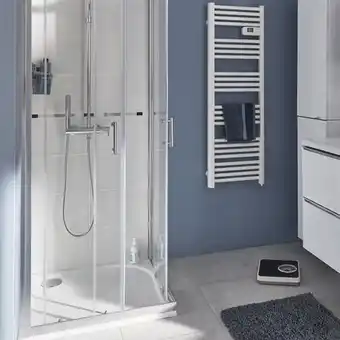 Brico Dépôt Cooke and lewis porte de douche angle droit onega l. 80 cm en verre transparent offre