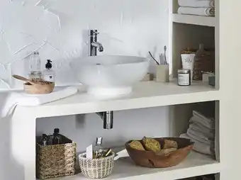 Brico Dépôt Goodhome vasque à poser "nura" h. 16,5 cm ø 40,5 cm offre