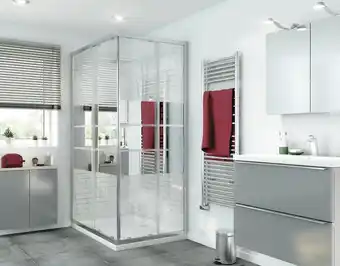 Brico Dépôt Goodhome accès d'angle rectangulaire "beloya" effet miroir - l. 120 x l. 80 cm offre