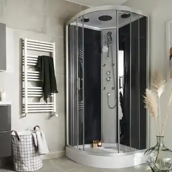 Brico Dépôt Goodhome cabine de douche hydromassante "onega" 90 x 90 offre