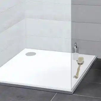 Brico Dépôt Goodhome receveur de douche carré extraplat 90 x 90 cm en résine offre
