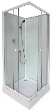 Brico Dépôt Cabine de douche "arkell" blanc - l. 80 x l. 80 x h. 200 cm offre