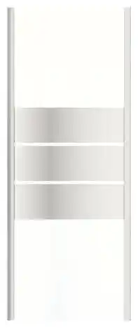 Brico Dépôt Goodhome paroi de douche fixe "beloya" en verre effet miroir h. 195 x l. 80 cm offre