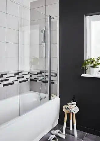 Brico Dépôt Goodhome pare-baignoire "calera" 1 volet 1/2 offre