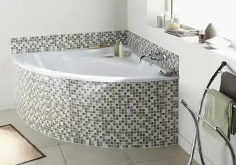 Brico Dépôt Baignoire d'angle "troyes" 135 x 135 cm offre