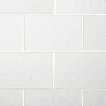 Brico Dépôt Décor mural blanc "alexandrina" l.40 x l.25 cm offre