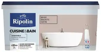 Brico Dépôt Ripolin peinture intérieur satin 2 l beige bauxite offre