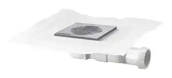 Brico Dépôt Wirquin bonde et siphon douche italienne - 150 x 150 mm offre