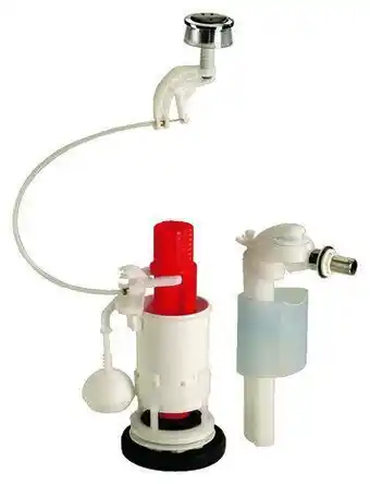 Brico Dépôt Wirquin mécanisme wc économiseur d'eau à double bouton poussoir remplissage rapide chasse d'eau 3 / 6 l offre