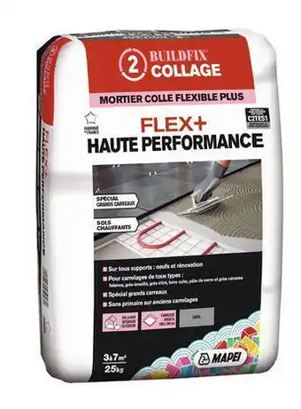 Brico Dépôt Mapei mortier colle haute performance c2tes1* - 25 kg offre