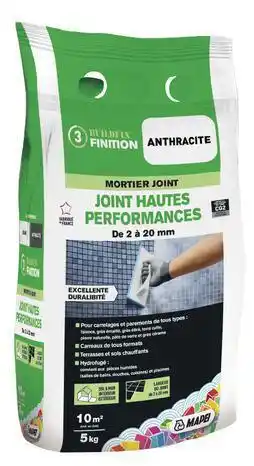 Brico Dépôt Mapei joint anthracite haute performance 5 kg offre