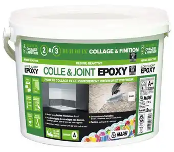 Brico Dépôt Mapei colle et joint epoxy - blanc - 3 kg offre