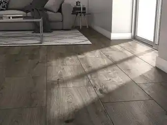 Brico Dépôt Carrelage sol intérieur "norwegio" - gris - l. 32,2 x l. 57,3 cm offre