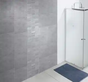 Brico Dépôt Grosfilex lambris pvc imitation carrelage xl gris cendré offre