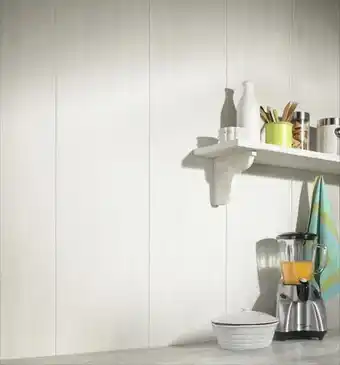 Brico Dépôt Dumaplast lambris pvc gris clairl. 37,5 cm l. 2,60 m offre