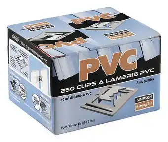 Brico Dépôt Simpson 250 clips + 250 clous pour lambris pvc offre