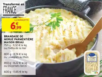 Brandade de morue parmentière maison briau