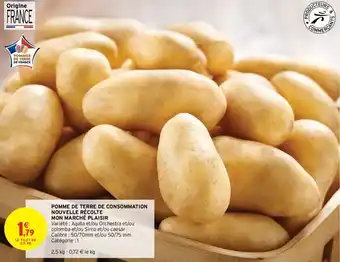 Intermarché Pomme de terre de consommation nouvelle recolte mon marché plaisir offre