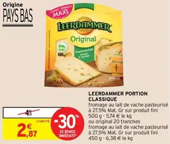 Intermarché Leerdammer portion classique offre