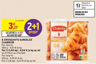 Intermarché CHABRIOR 8 croissants surgelés offre