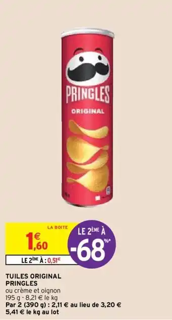 Intermarché PRINGLES tuiles original offre