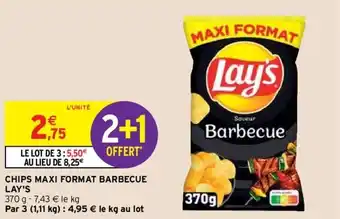Intermarché LAY'S chips maxi format barbecue offre