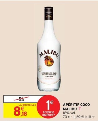 Intermarché MALIBU apéritif coco offre