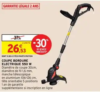 Intermarché Coupe bordure electrique 550 W offre