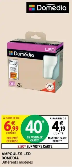 Intermarché DOMEDIA ampoules led offre